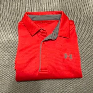 Red Under Armour Polo